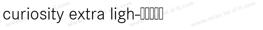 curiosity extra ligh字体转换
